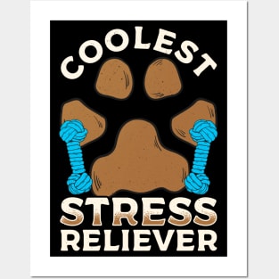 Dog Lover Coolest Stress Reliever Playing With Dog Posters and Art